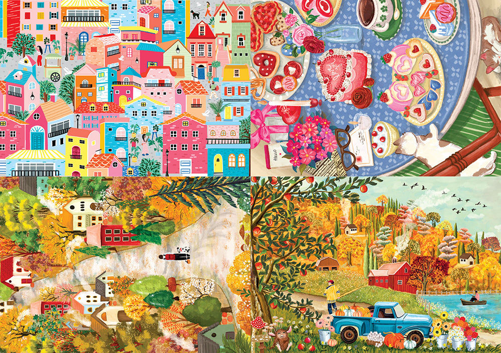 Pre-Order - Shanya Bharti #2 4 x 260 Pieces Jigsaw Puzzles | Magnolia