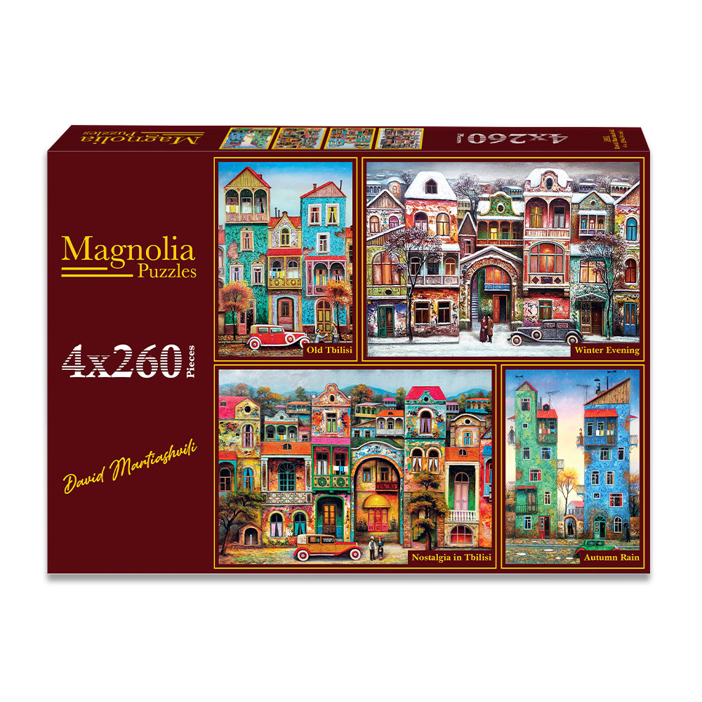 Pre-Order - David Martiashvili 4 x 260 Pieces Jigsaw Puzzles | Magnolia