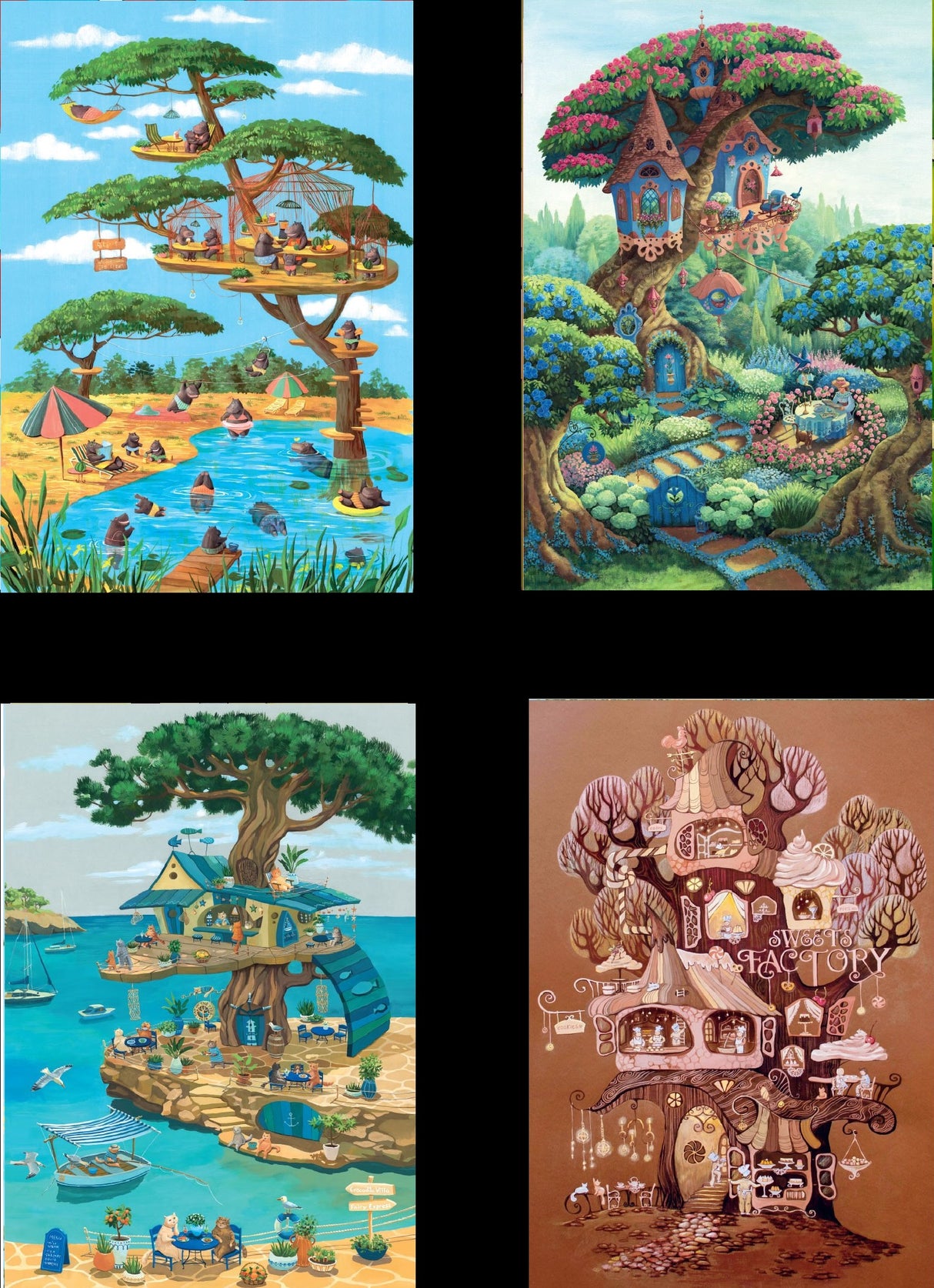 Pre-Order - Julia Vaihicheva 4 x 260 Pieces Jigsaw Puzzles | Magnolia