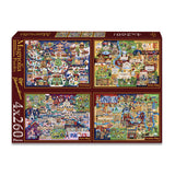 Pre-Order - Olga Skomorokhova 4 x 260 Pieces Jigsaw Puzzles | Magnolia