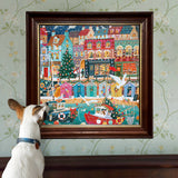 English Seaside Christmas 1000 Piece Jigsaw Puzzle | eeBoo