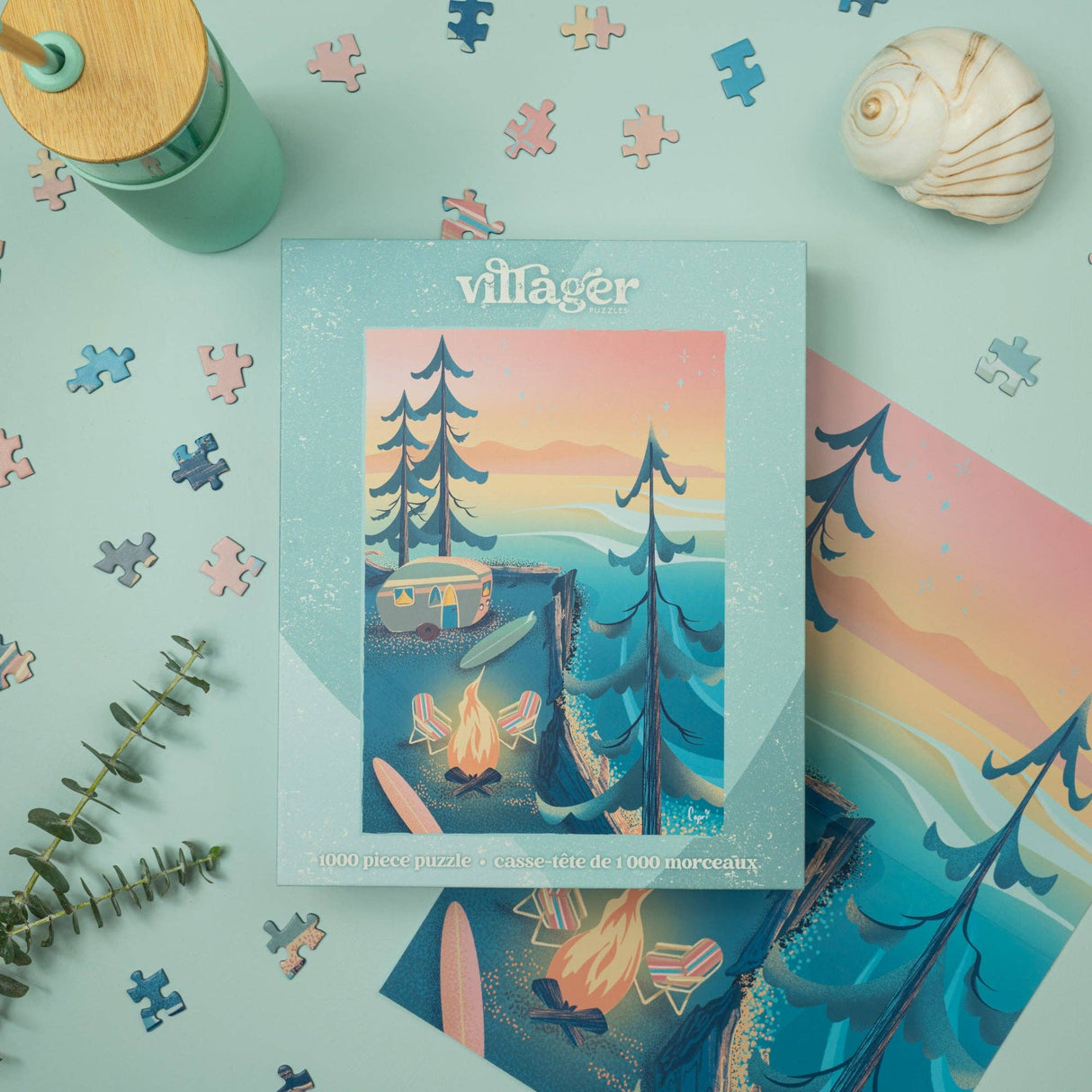 Coastal Camping 1000 Piece Jigsaw Puzzle | Villager Puzzles