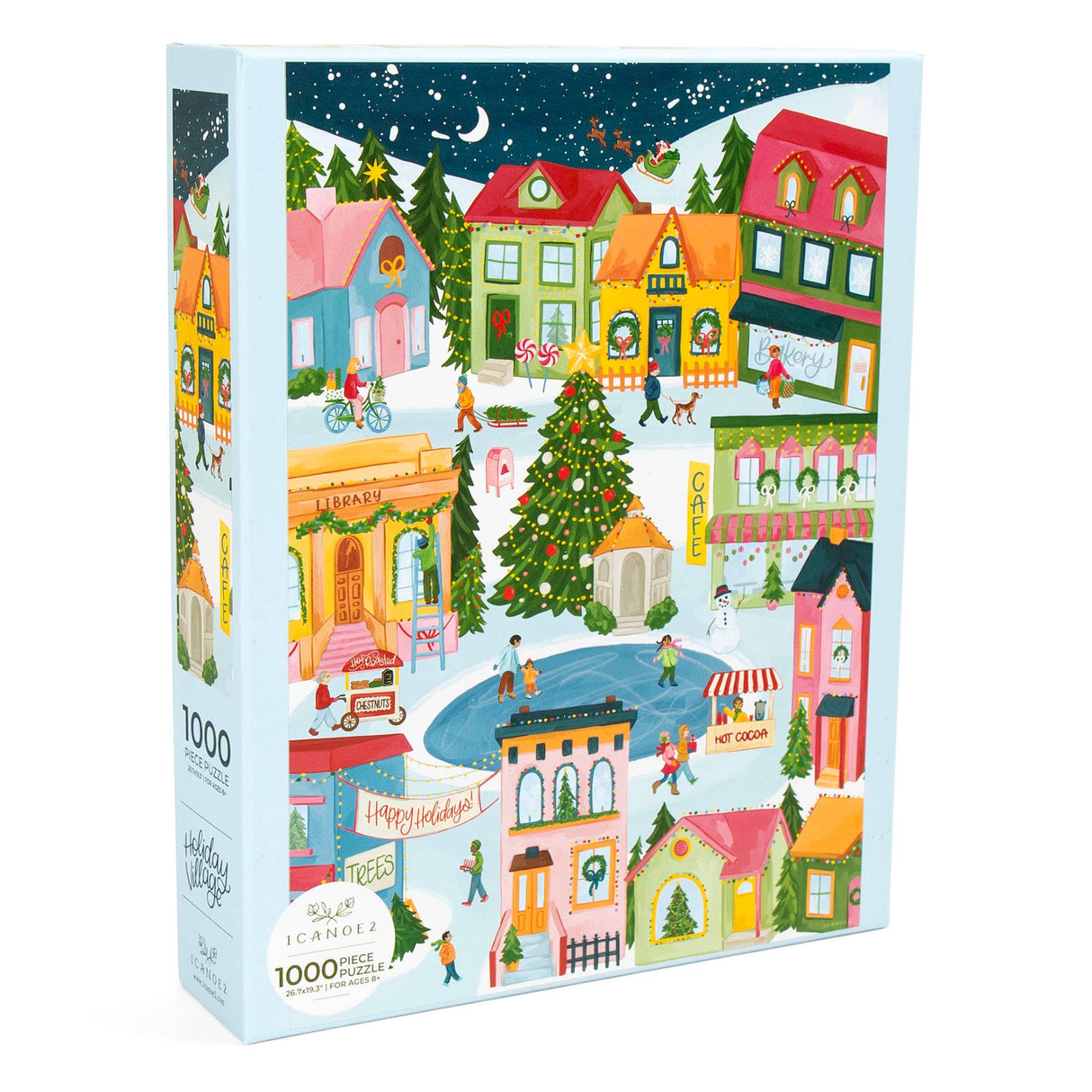 Christmas Village 1000 Piece Jigsaw Puzzle | 1Canoe2