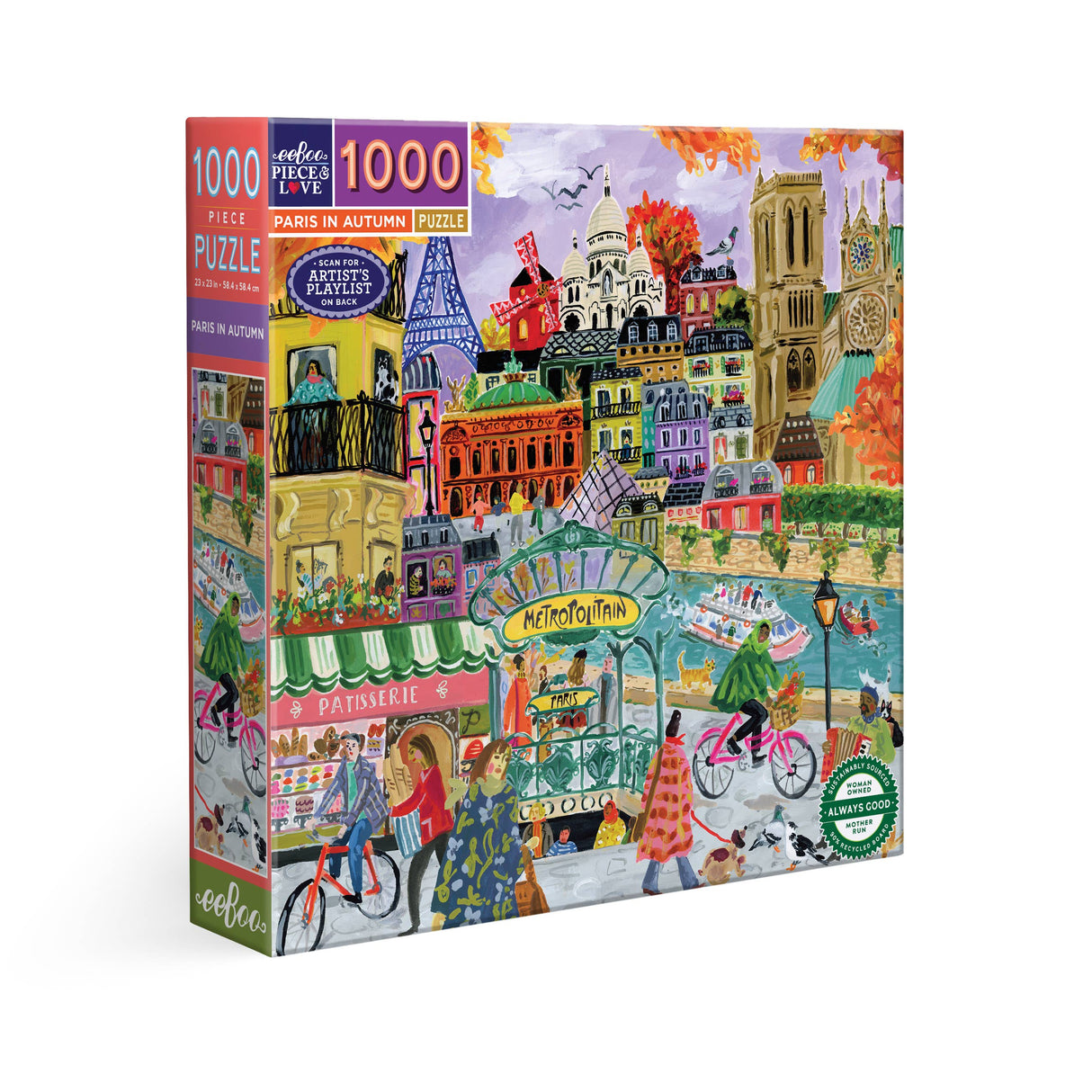 Paris in Autumn 1000 Piece Jigsaw Puzzle | eeBoo