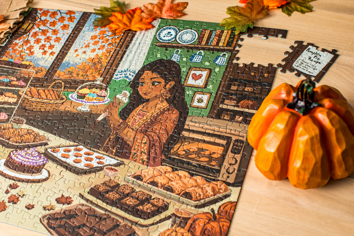 Heavenly Fall 500 Piece Jigsaw Puzzle | Laila Luxury Puzzles