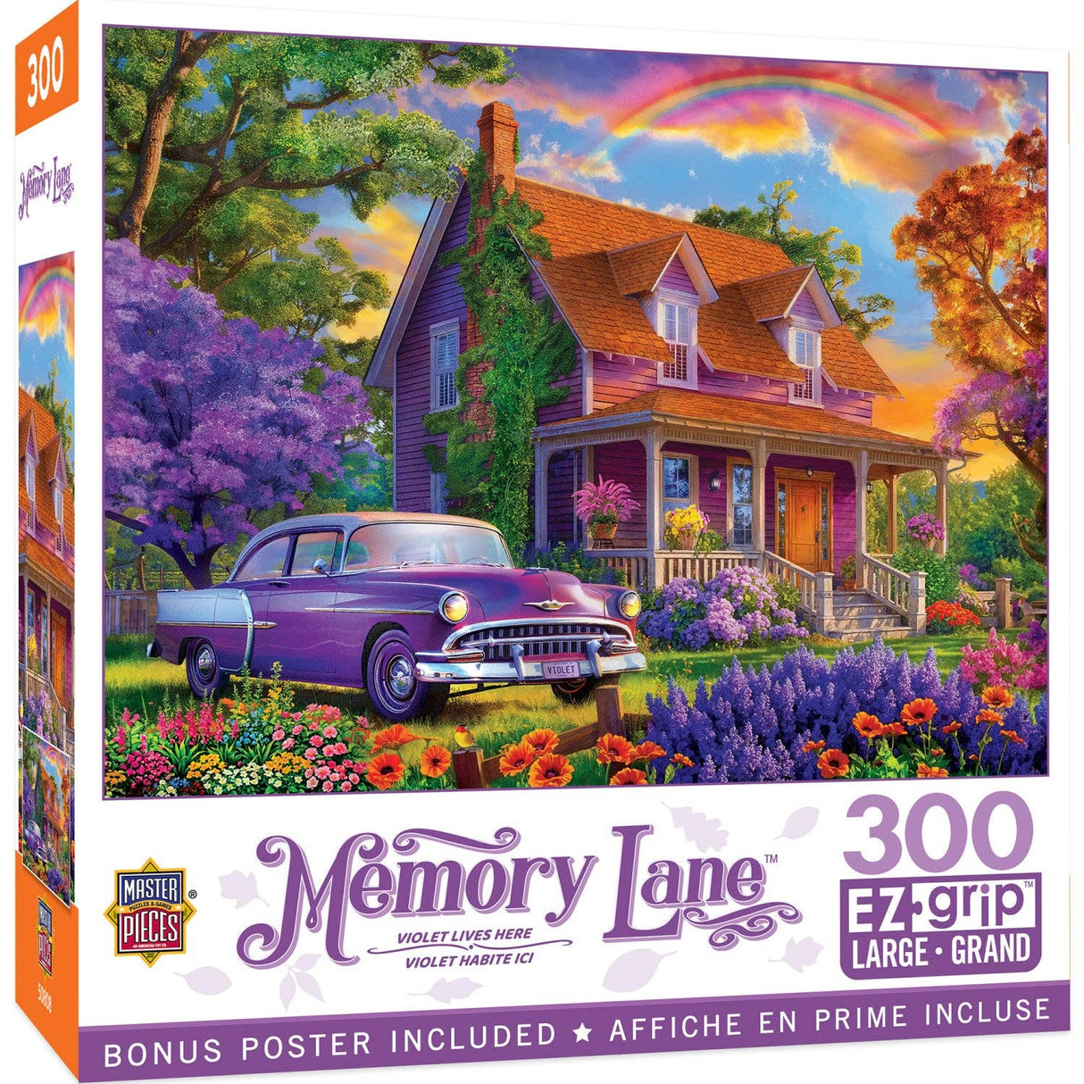 Memory Lane - Violet Lives Here 300 Piece EZ Grip Jigsaw Puzzle by Masterpieces Puzzles