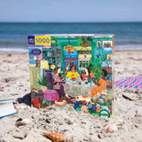 Books & Tea By the Sea 1000 Piece Jigsaw Puzzle | eeBoo