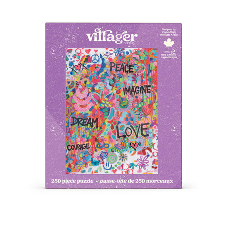 Pink Graffiti 250 Piece Jigsaw Puzzle | Villager Puzzles