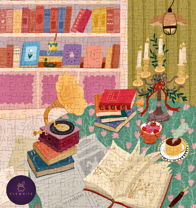 Pre-Order - Lamplight Reverie 500 Piece Jigsaw Puzzle| Elewhite
