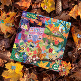 Autumn Cottage 1000 Piece Jigsaw Puzzle | eeBoo