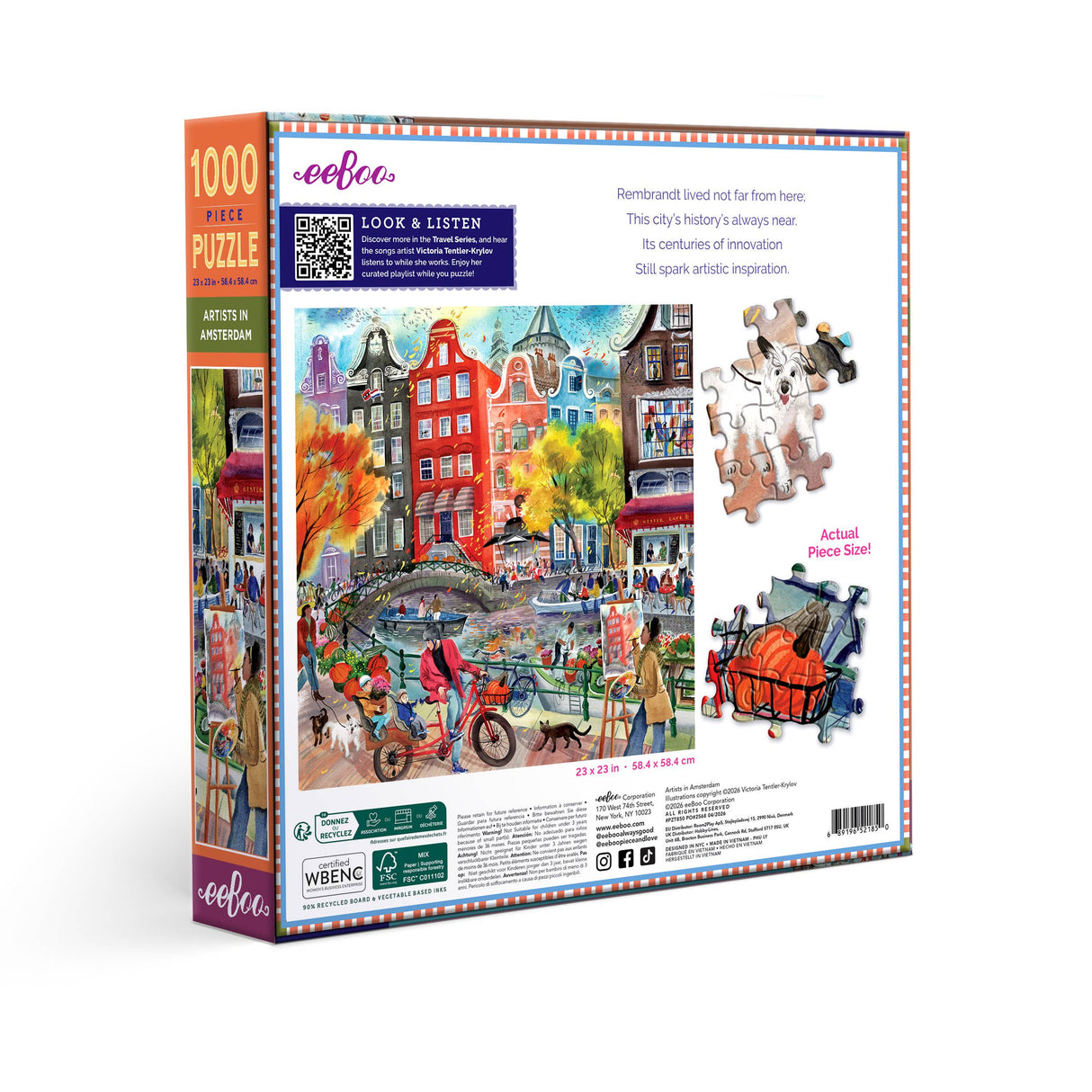 Artists in Amsterdam 1000 Piece Jigsaw Puzzle | eeBoo
