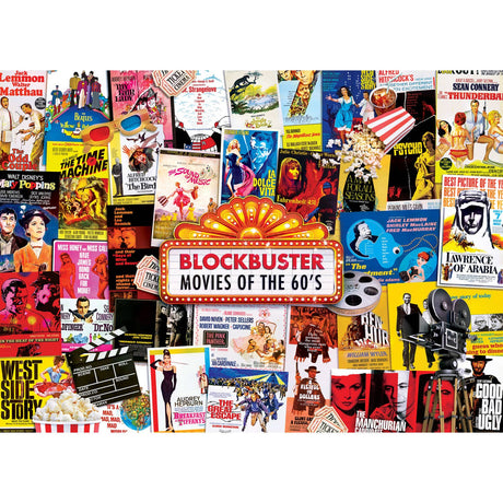 60's Blockbusters 1000 Piece Puzzle by Masterpieces