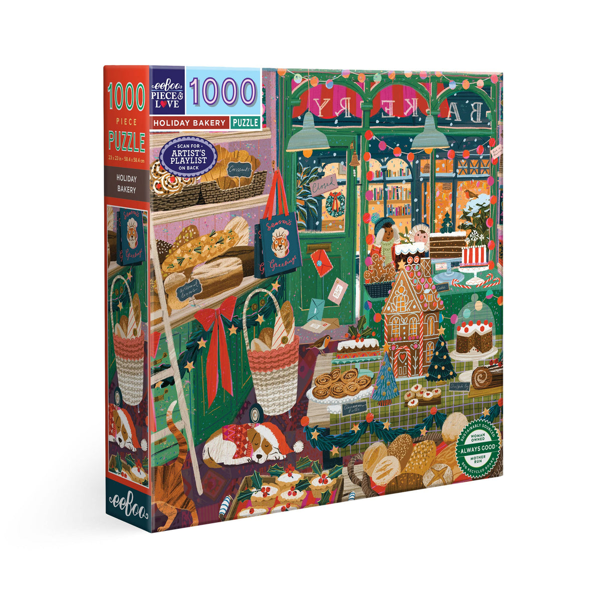Holiday Bakery 1000 Piece Jigsaw Puzzle | eeBoo
