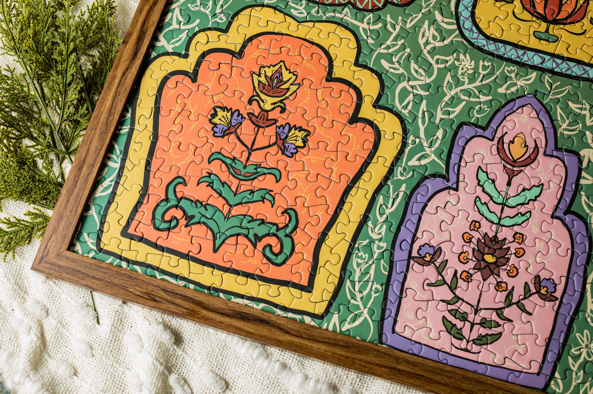 Timeless Blooms 500 Piece Jigsaw Puzzle | Laila Luxury Puzzles