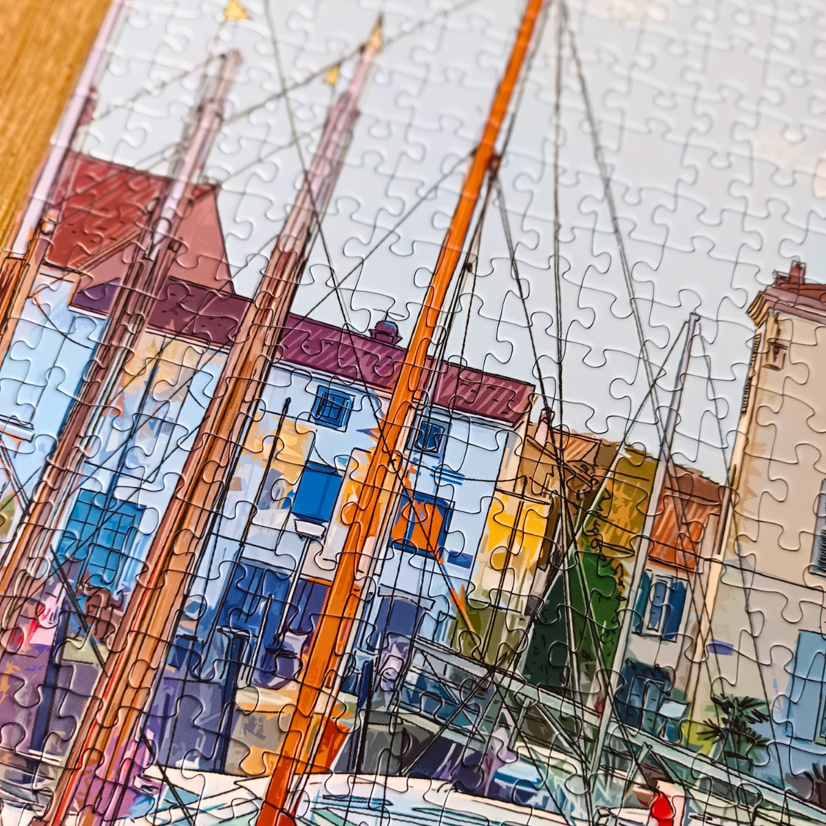 Port of La Flotte 1000 Piece Jigsaw Puzzle | Aparté