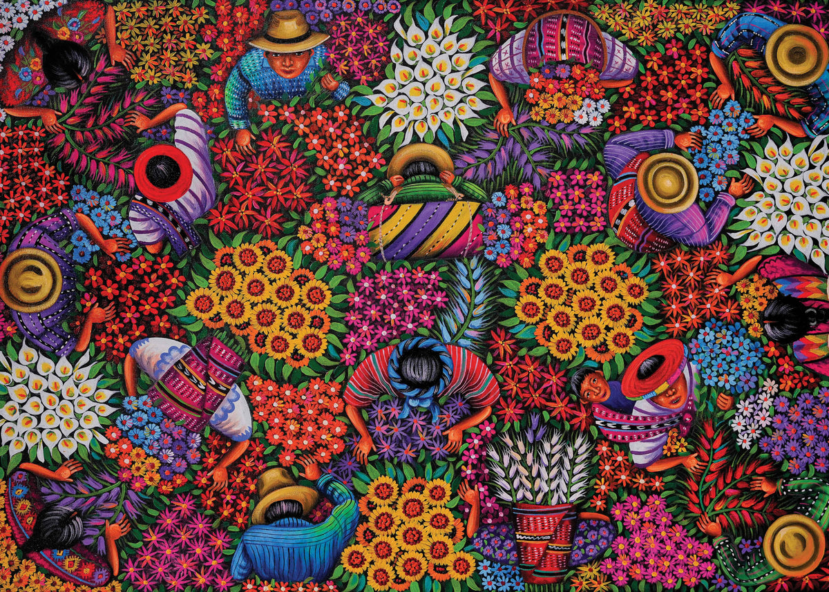 Flower Harvest 500 Piece Jigsaw Puzzle | Art & Fable