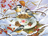 Chickadee Tea 275 Piece Easy Handling Jigsaw Puzzle | Cobble Hill