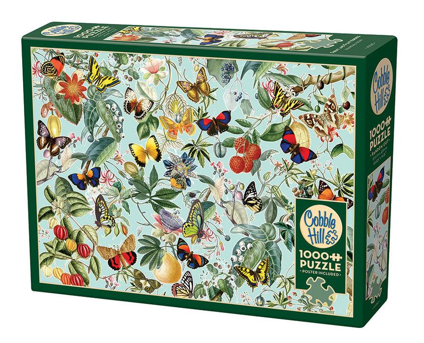 Fruit & Flutterbies 1000 Piece Jigsaw Puzzle | Cobble Hill