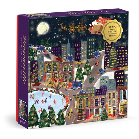 Joy Laforme Presentville 500 Piece Foil Jigsaw Puzzle | Galison
