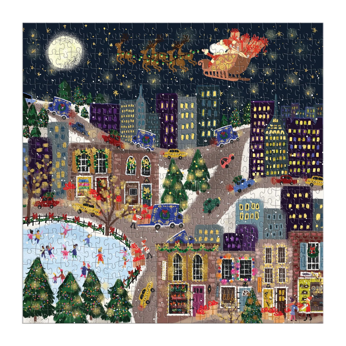 Joy Laforme Presentville 500 Piece Foil Jigsaw Puzzle | Galison