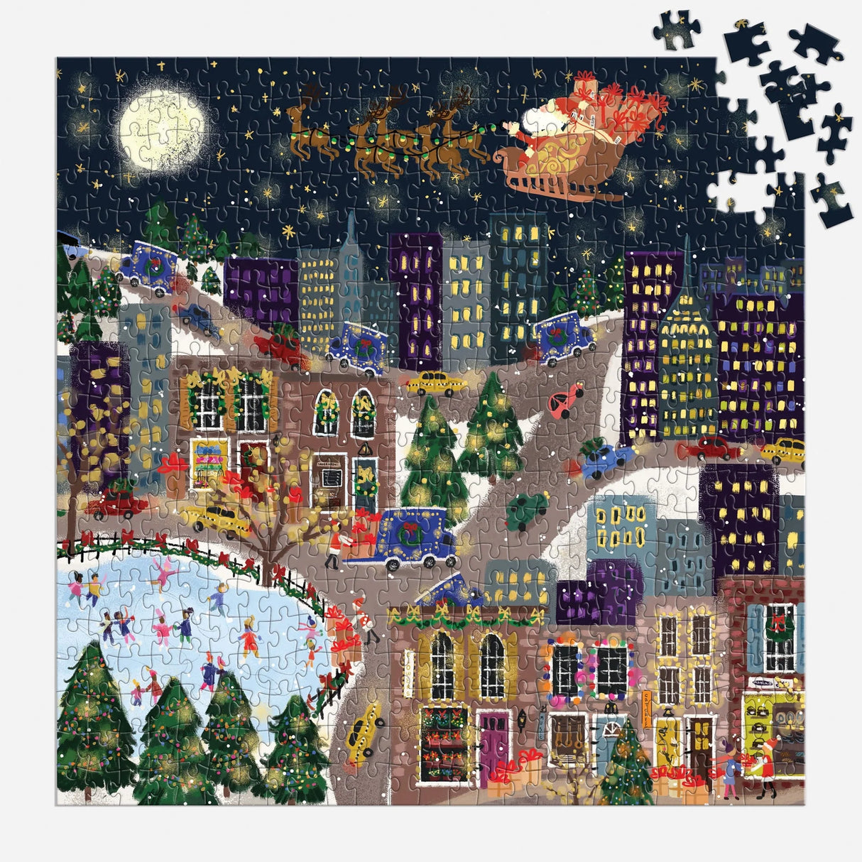 Joy Laforme Presentville 500 Piece Foil Jigsaw Puzzle | Galison