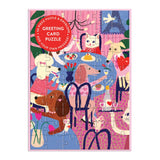 Paws for Love 60 Piece Greeting Card Puzzle | Galison