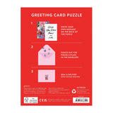 Paws for Love 60 Piece Greeting Card Puzzle | Galison