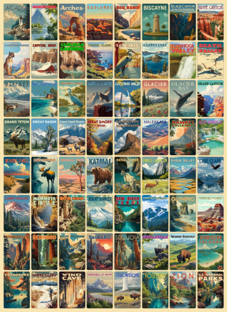 National Parks 1000 Piece Jigsaw Puzzle | Final Piece Puzzles