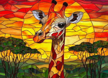 Sunset Giraffe 1000 Piece Jigsaw Puzzle | Final Piece Puzzles