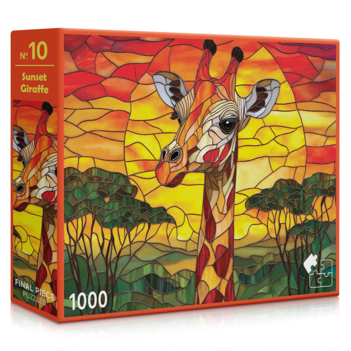 Sunset Giraffe 1000 Piece Jigsaw Puzzle | Final Piece Puzzles