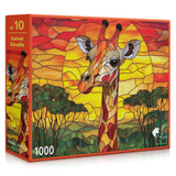 Sunset Giraffe 1000 Piece Jigsaw Puzzle | Final Piece Puzzles