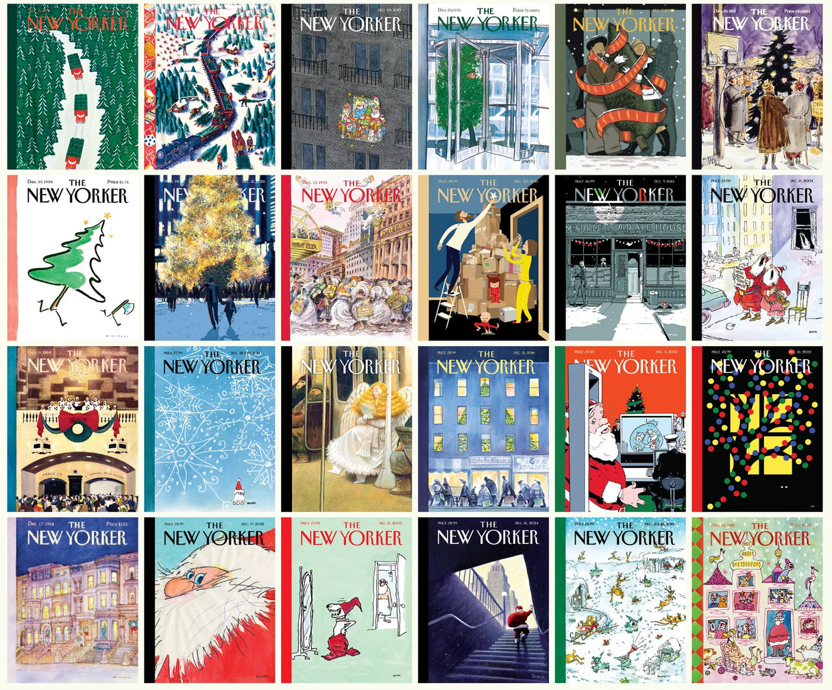 New Yorker Advent Calendar 2nd Edition 24 x 100 Piece Mini Jigsaw Puzzles | New York Puzzle Company