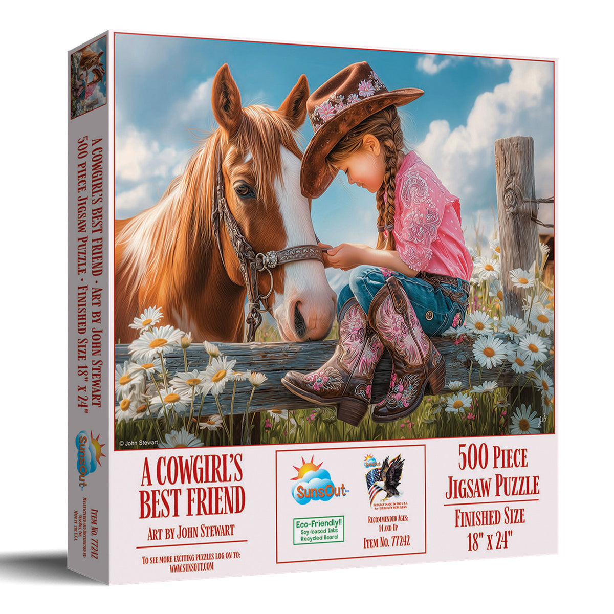 A Cowgirl's Best Friend 500 Piece Jigsaw Puzzle | SunsOut