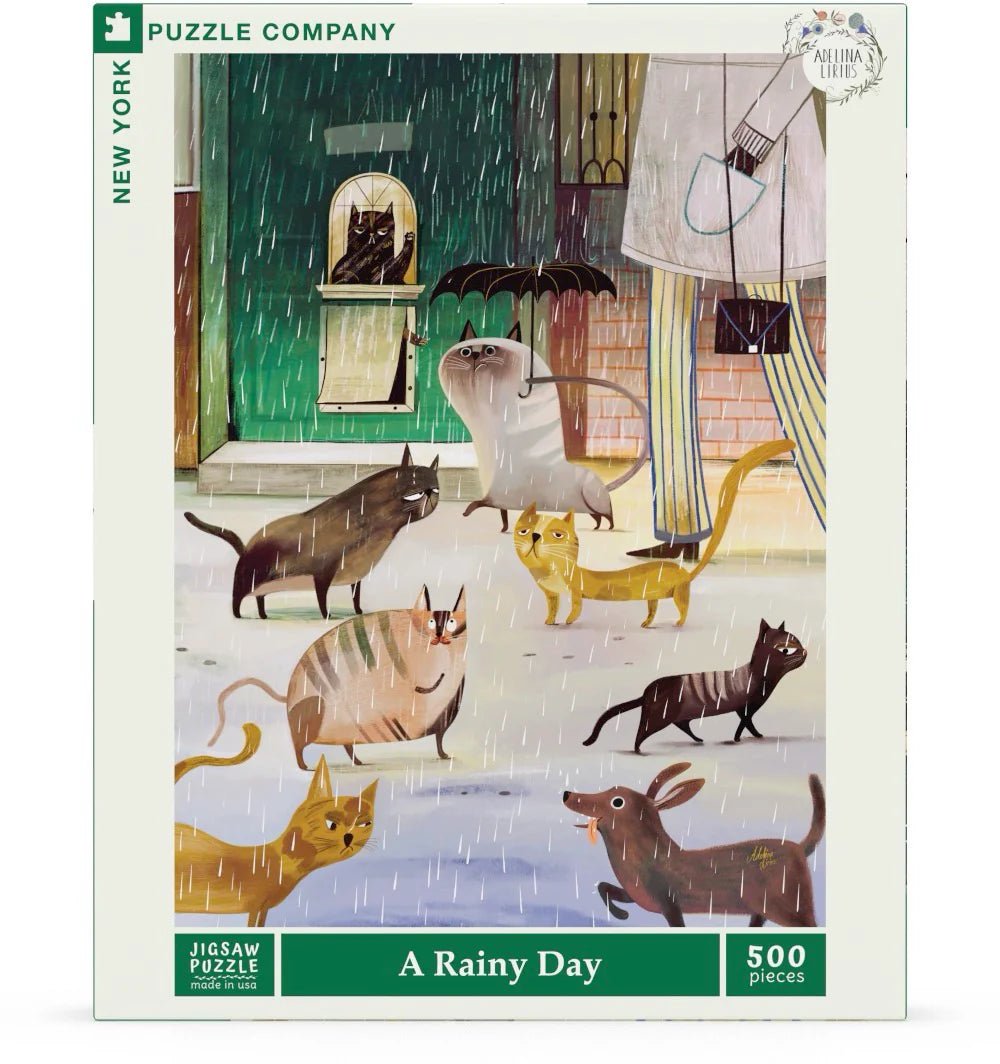 A Rainy Day 500 Piece Jigsaw Puzzle | New York Puzzle Company - Jigsaw Puzzles - The Puzzle Center