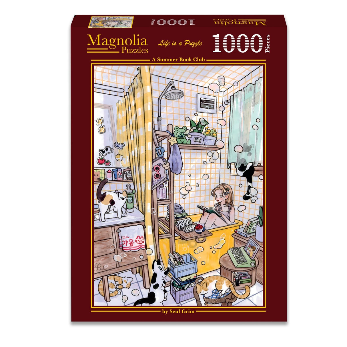 A Summer Book Club 1000 Piece Jigsaw Puzzle | Magnolia - Jigsaw Puzzles - The Puzzle Center