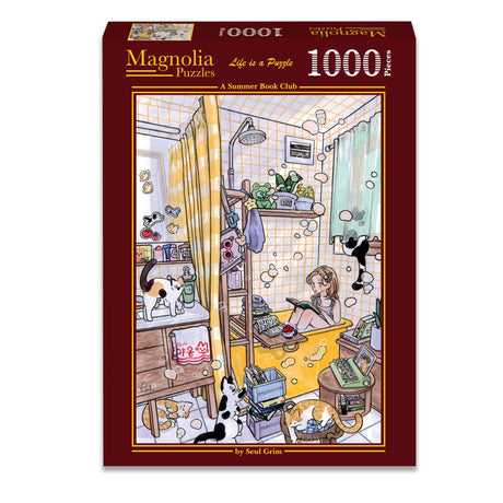 A Summer Book Club 1000 Piece Jigsaw Puzzle | Magnolia - Jigsaw Puzzles - The Puzzle Center