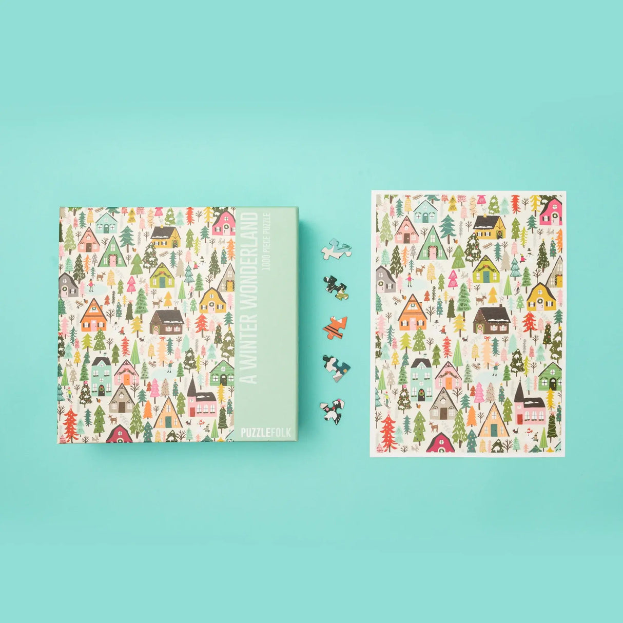 A Winter Wonderland Christmas 1000 Piece Jigsaw Puzzle by Puzzlefolk - Jigsaw Puzzles - The Puzzle Center