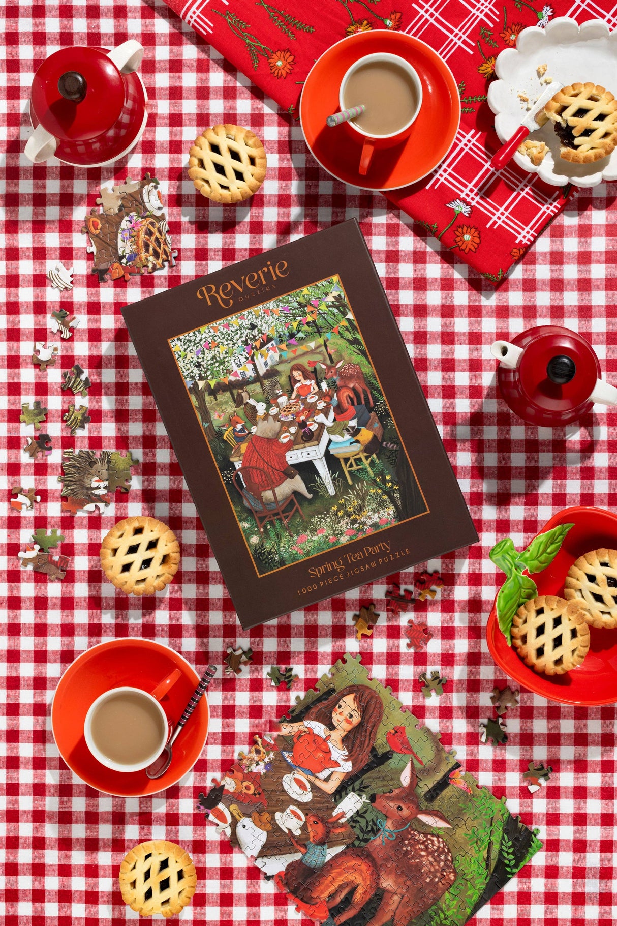 Spring Tea Party 1000 Piece Jigsaw Puzzle | Reverie