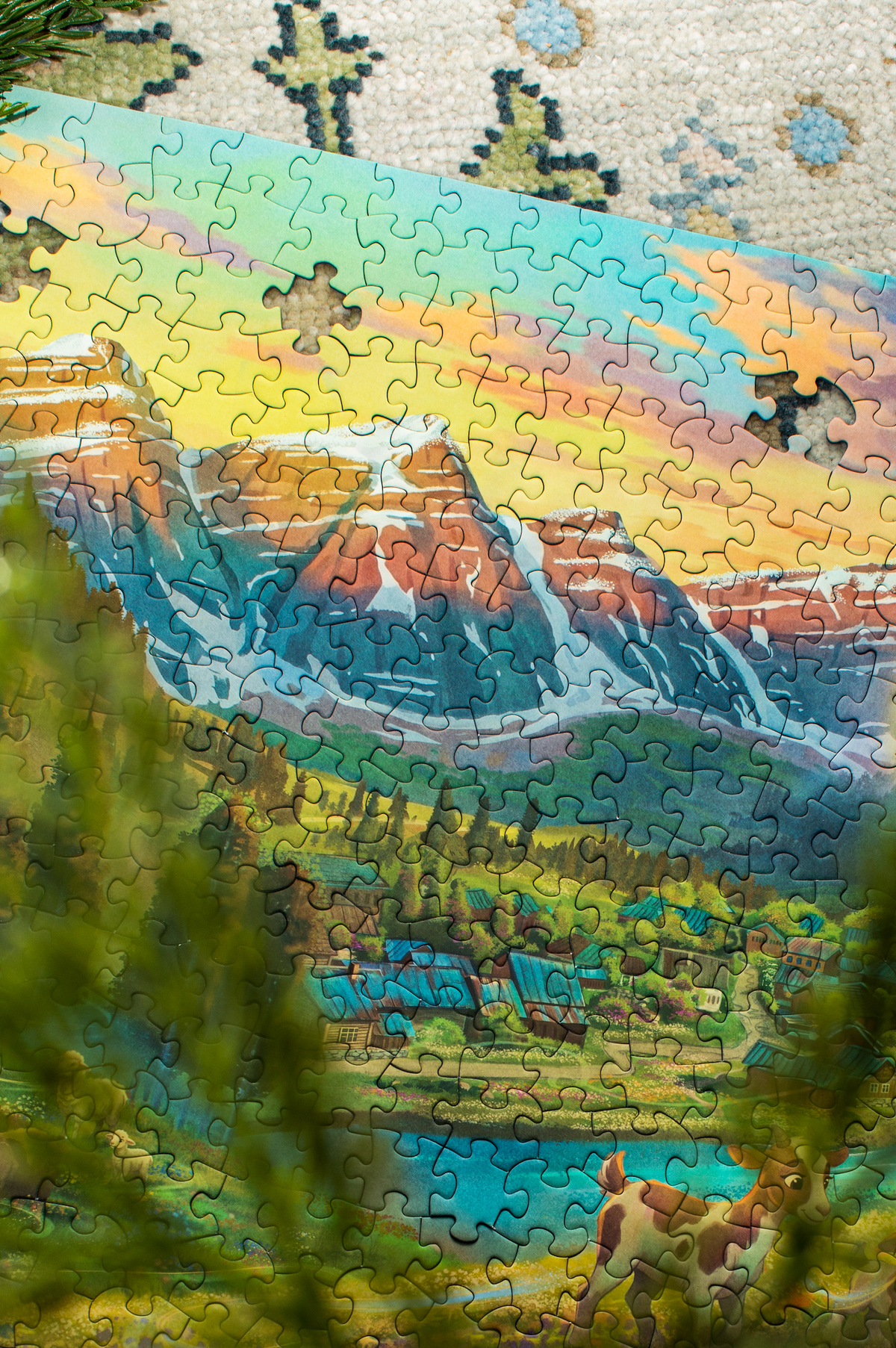 Kashmir Valley 500 Piece Jigsaw Puzzle | Laila Luxury Puzzles