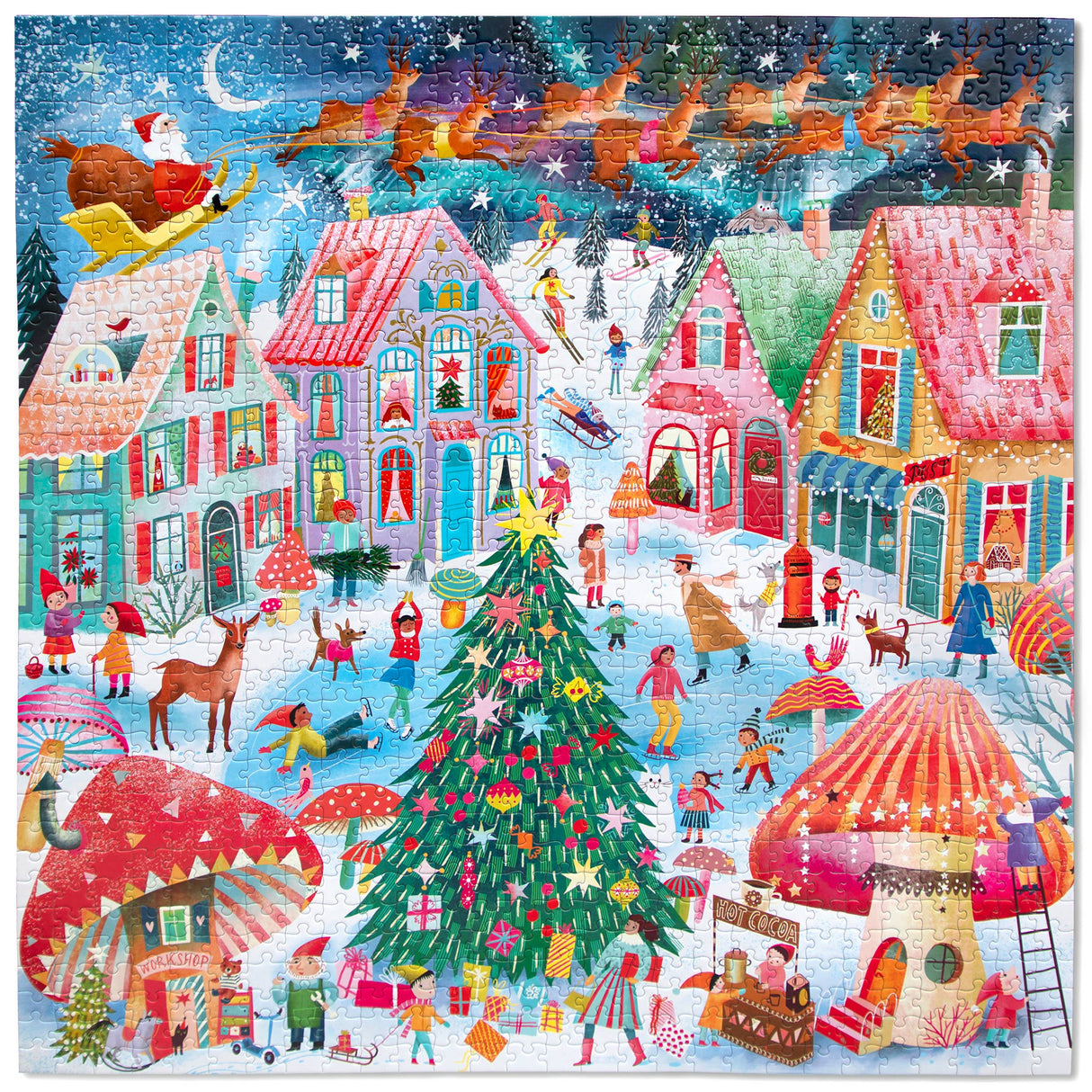 Christmas Flight 1000 Piece Jigsaw Puzzle | eeBoo