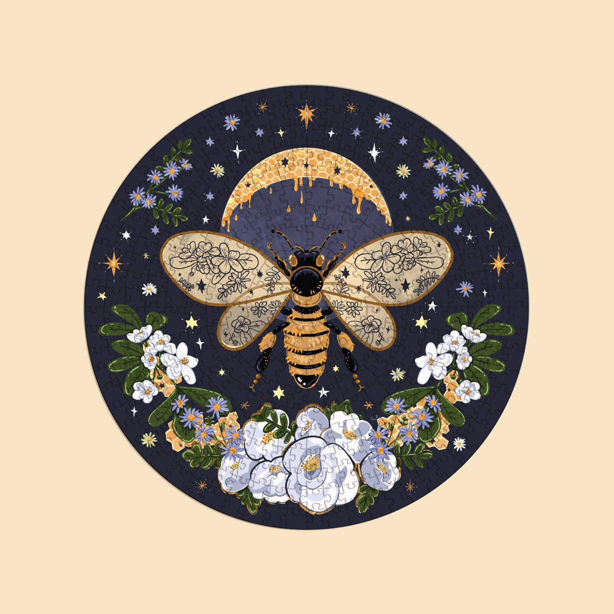 Honey Moon 400 Piece Round Jigsaw Puzzle | Crescent Puzzles