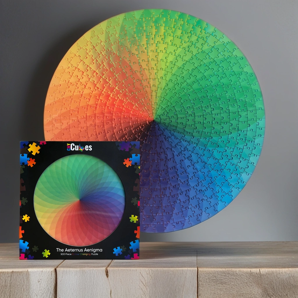 The Aeternus Aenigma 500 Piece Jigsaw Puzzle | CMY Cubes