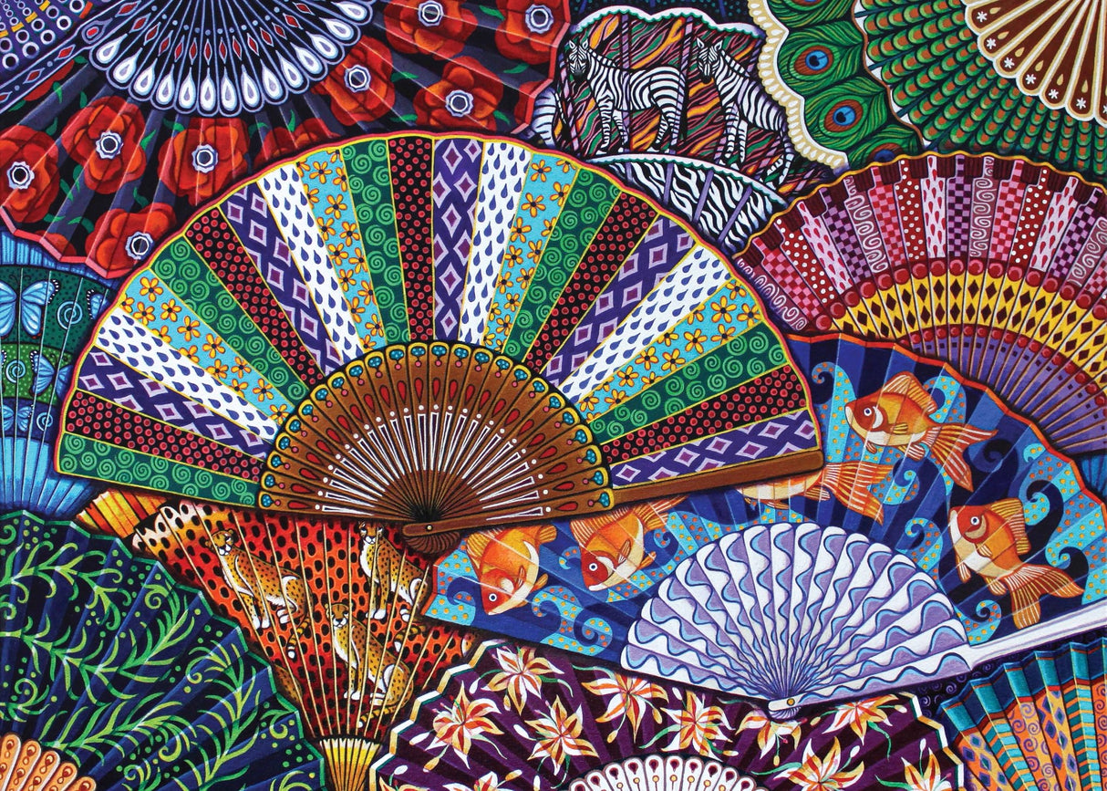 Abanicos 500 Piece Jigsaw Puzzle | Art & Fable - Jigsaw Puzzles - The Puzzle Center