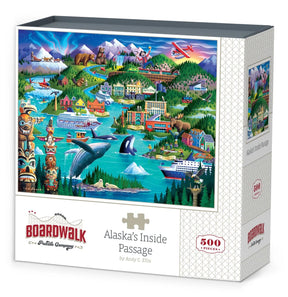 Alaska's Inside Passage 500 Piece Jigsaw Puzzle by Boardwalk Puzzle Company - Boardwalk - Jigsaw Puzzles - The Puzzle Center