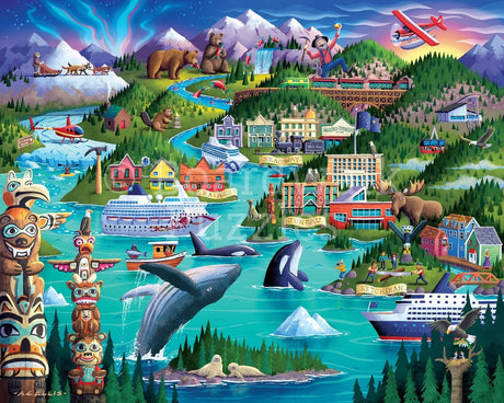 Alaska's Inside Passage 500 Piece Jigsaw Puzzle by Boardwalk Puzzle Company - Boardwalk - Jigsaw Puzzles - The Puzzle Center