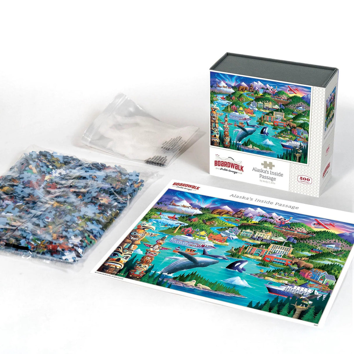 Alaska's Inside Passage 500 Piece Jigsaw Puzzle by Boardwalk Puzzle Company - Boardwalk - Jigsaw Puzzles - The Puzzle Center