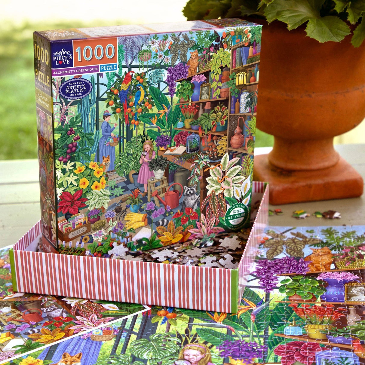 Alchemist's Greenhouse 1000 Piece Jigsaw Puzzle | eeBoo - Jigsaw Puzzles - The Puzzle Center