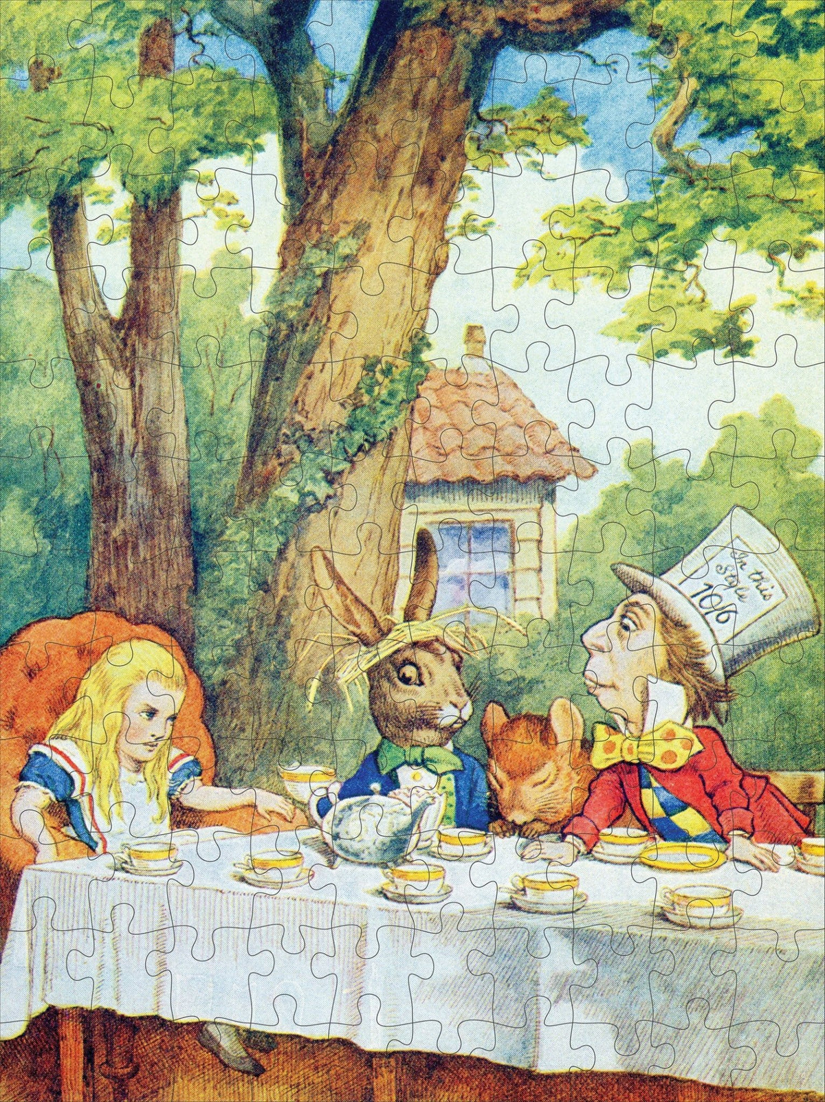 Alice in Wonderland 120 Piece Double Sided Jigsaw Puzzle | Pomegranate - Jigsaw Puzzles - The Puzzle Center