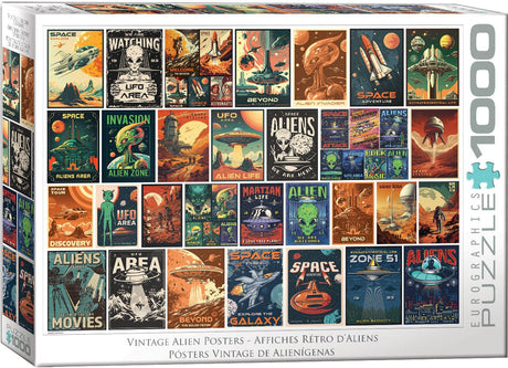 Alien Invasion Collage 1000 Piece Jigsaw Puzzle by Eurographics - Eurographics - Jigsaw Puzzles - The Puzzle Center