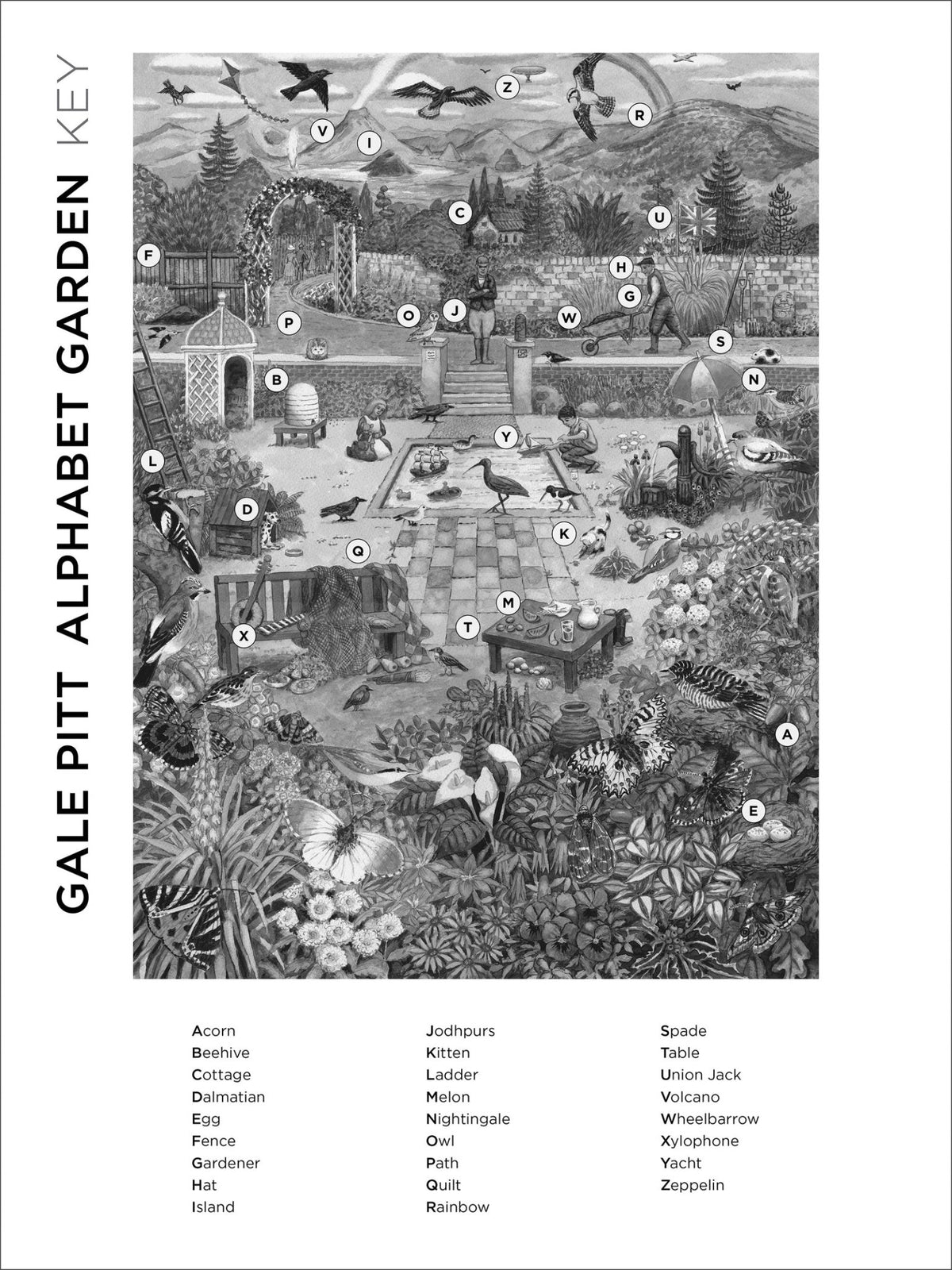 Alphabet Garden 1000 Piece Jigsaw Puzzle | Pomegranate - Jigsaw Puzzles - The Puzzle Center